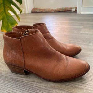 Sam Edelman 'Petty' Cognac Smooth Leather Chelsea Booties